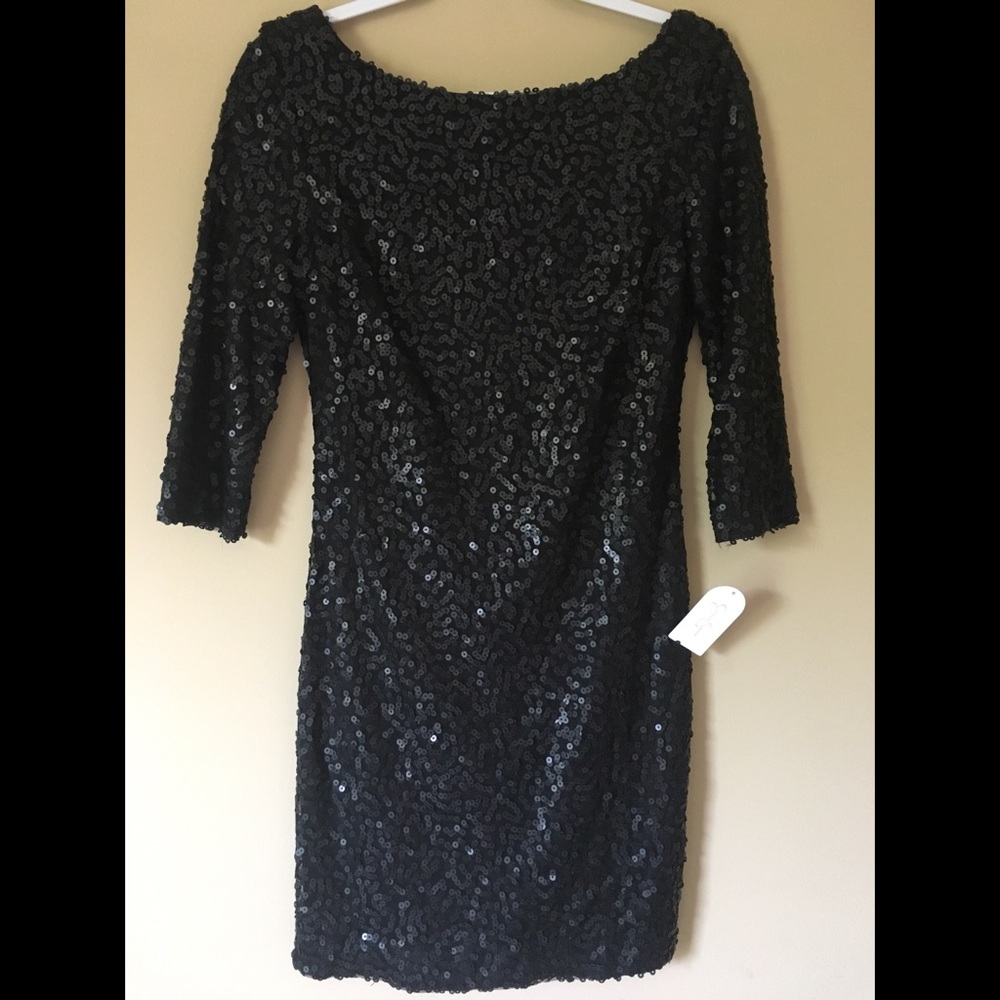 🆕 Jessica Simpson Sequined Black Dress